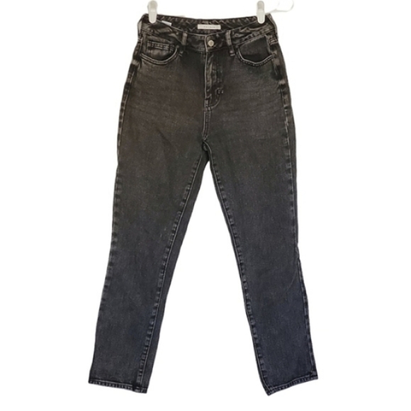 7181 * PacSun Mom Jeans Denim Black Gray Size 25 - Picture 1 of 12